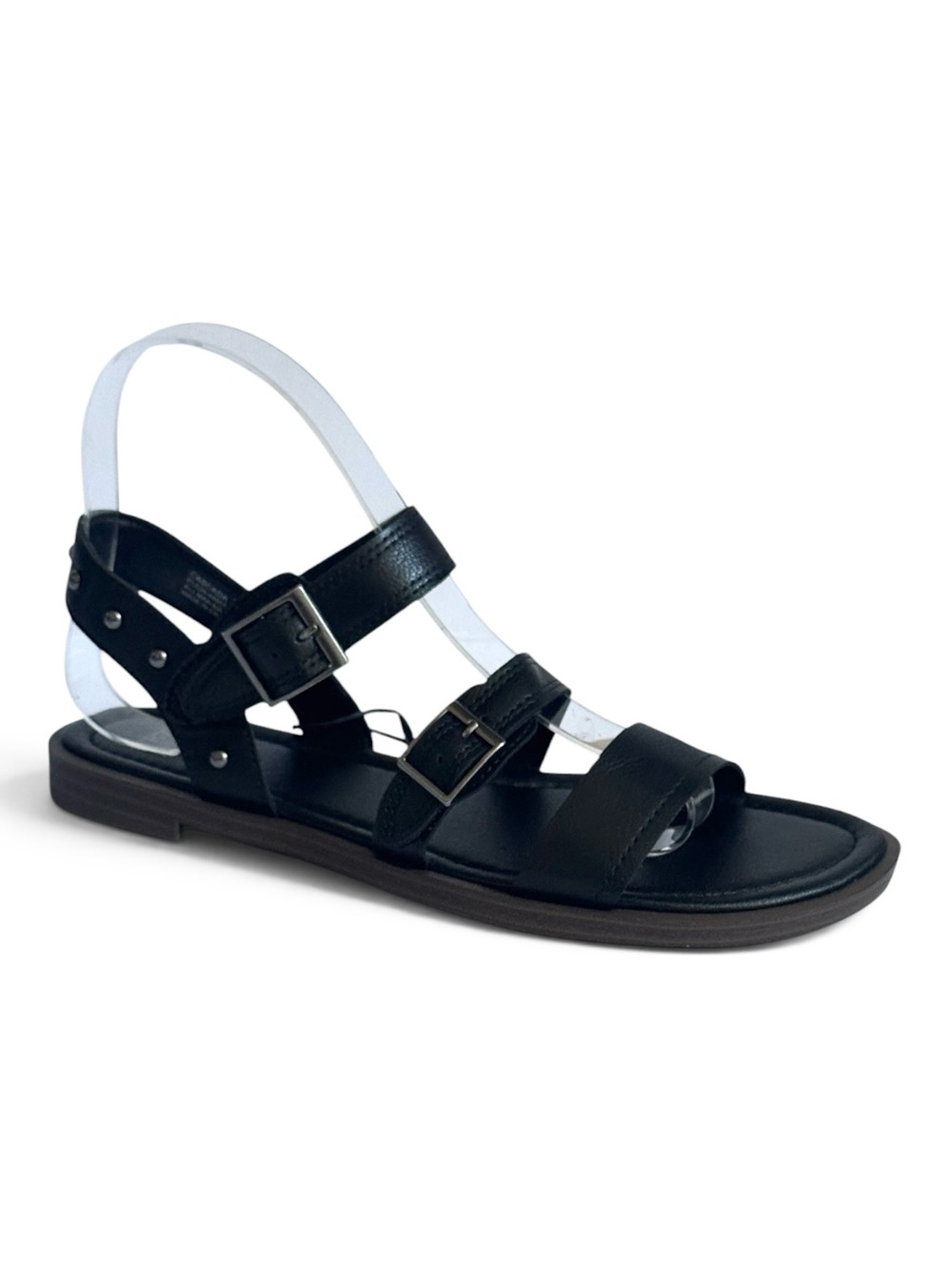 Frye & Co Cascada Black Strappy Gladiator Sandals Size 7 M NWT Studded